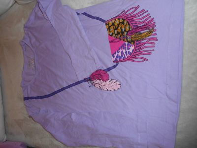 Tričko dlouhý rukáv fialové