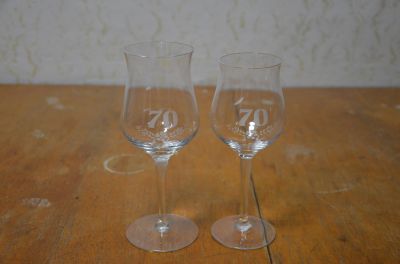 Sklenice k výročí 70 let