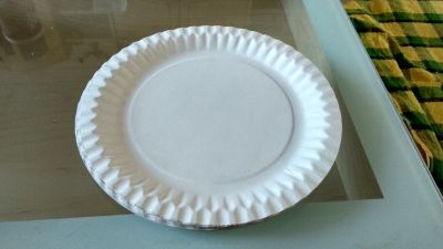 Papírové talíře bílé, nové, 10 kusů