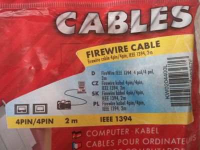 Kabel Firewire 4/4 2m IEEE 1394