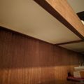 Nadčasová funkcionalistická podsvícená stěna/obývací skříň