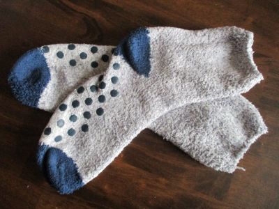 Ponožky froté modré