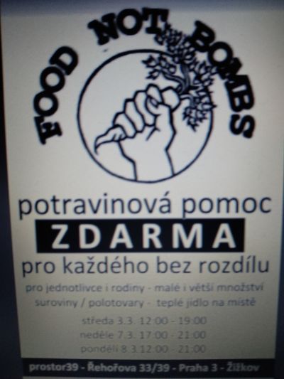 ZDARMA potraviny PRAHA