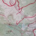 Turistická mapa národního parku Durmitor (Černá Hora)