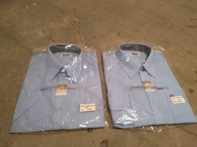 Košile krátký/dlouhý rukáv modré (nové nerozbalené)