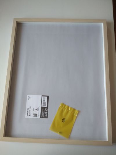 Nový rámeček IKEA, chybí přední plastový kryt obrazu