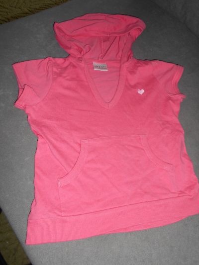 Tričko s kapucí růžové