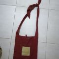 Červená látková taška