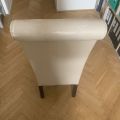 Koženková židle, krémová barva (1)