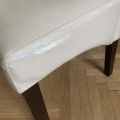 Koženková židle, krémová barva (5)