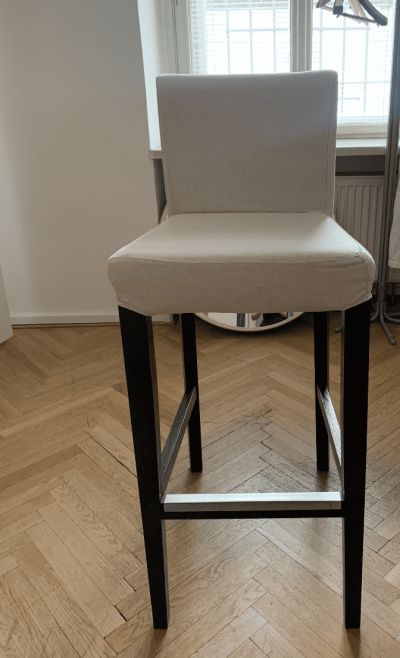 Barová židlé, krémová barva (1)