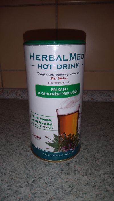 Herbal med hot drink - část balení