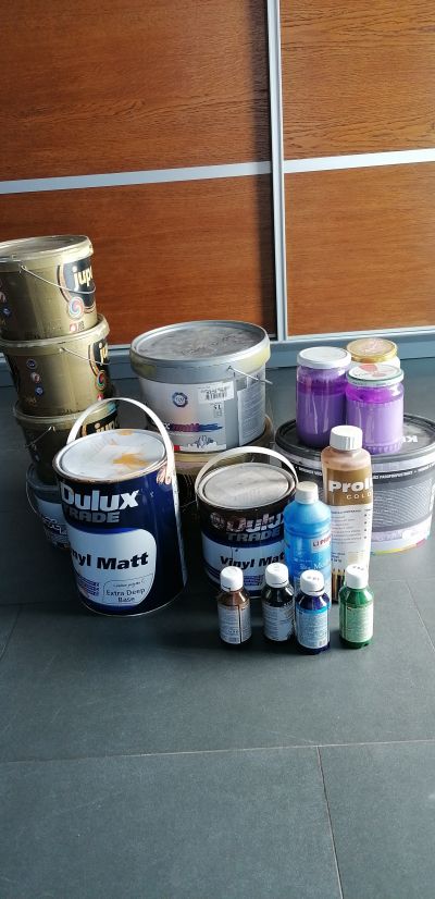 Zbytky malířských barev
