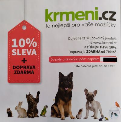 Sleva 10% na krmivo