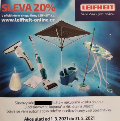 Sleva 20% Leifheit