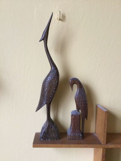 Dřevěné vyřezávané sošky - ptáci