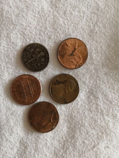 Mince, americké centy a deseticent