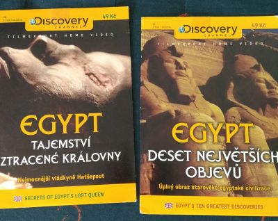 2 DVD dokumenty o Egyptě