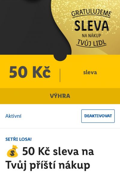 Sleva 50 kč na nákup do Lidlu