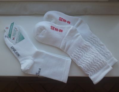 NOVÉ bílé ponožky