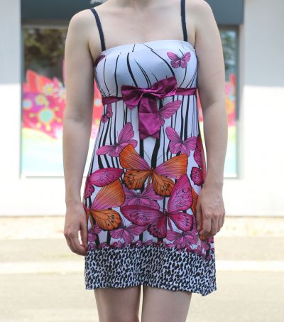 Letní šaty s motýly