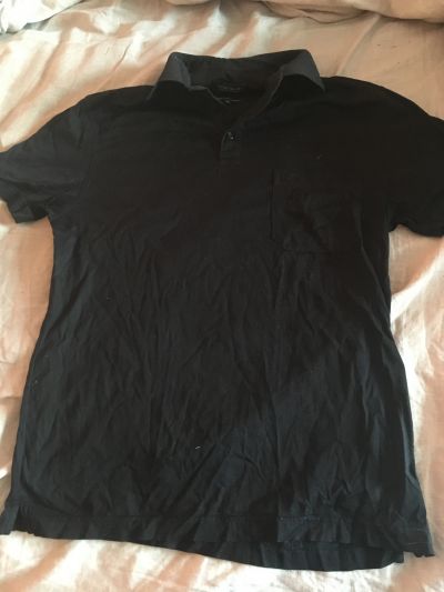 Černé triko s límcem velikost S/M