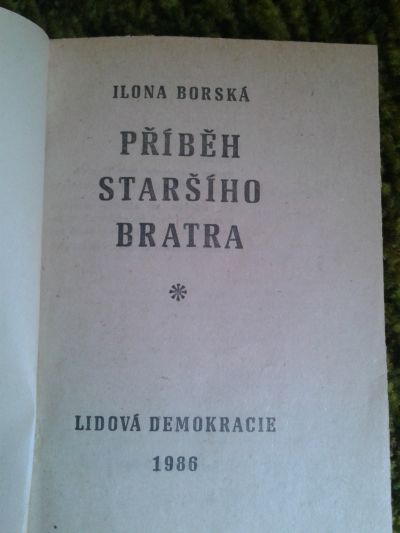 Kniha Příběh staršího bratra - Ilona Borská