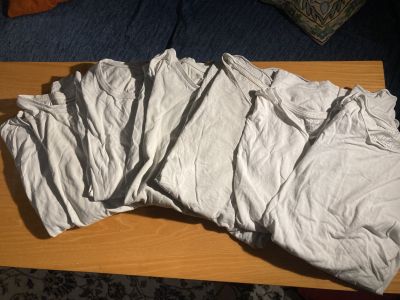 Stará pánská bílá trička 7ks