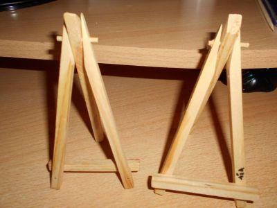 2 x dřevěný stojánek na fotky IKEA