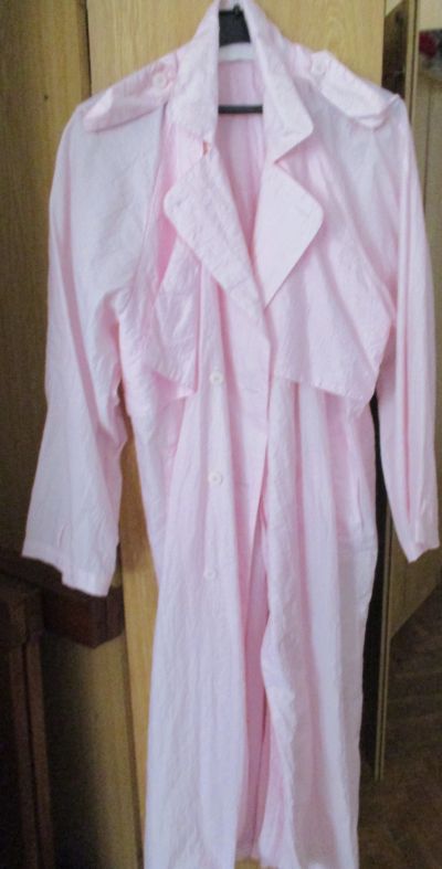 Tenký růžový balonový plášť asi vel. 48 - 52