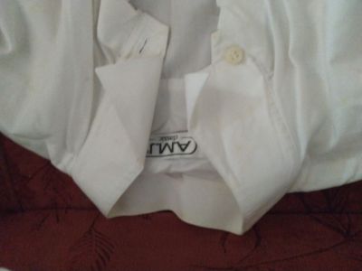 6x pánská bílá košile dlouhý r.