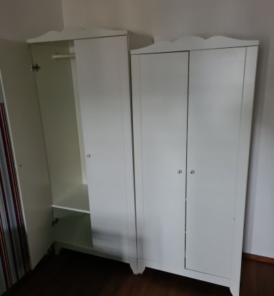 2x dětská skříň bílá IKEA