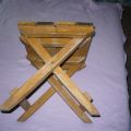 dřevěná židlička skládací