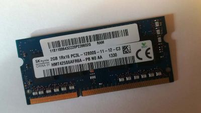 Paměťový modul do notebooku 2GB 1Rx16 PC3L