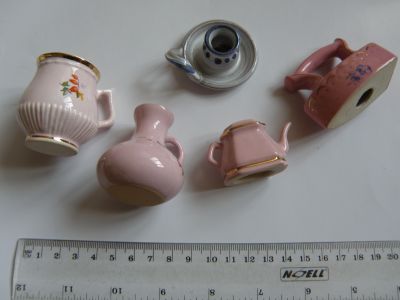 Sada mini nádobíčko porcelánové - dekorace, hračka