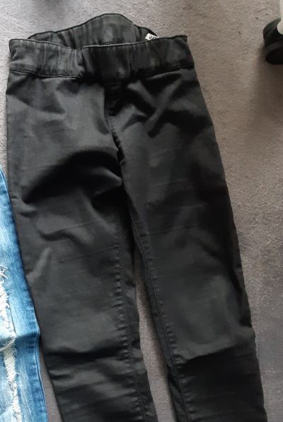 Cerne kalhoty 34 xs elasticke