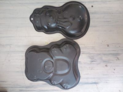 Formy na dorty- sněhulák a medvídek