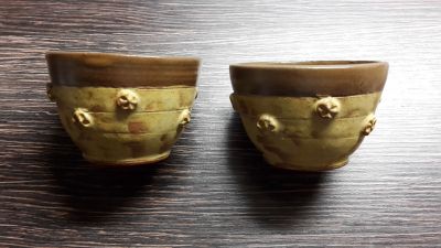 Dva keramické kalíšky