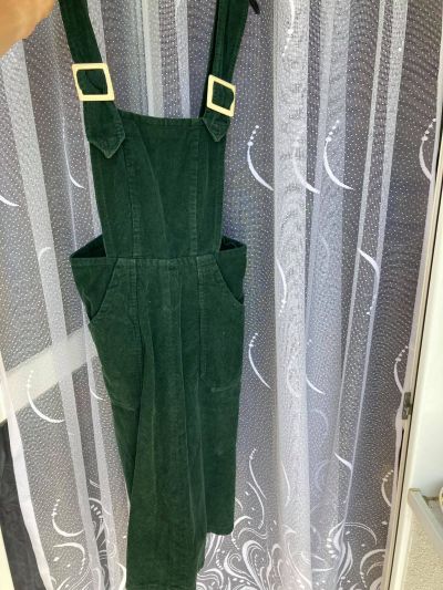Zelená Manšestrová sukně s laclem vel. M-L