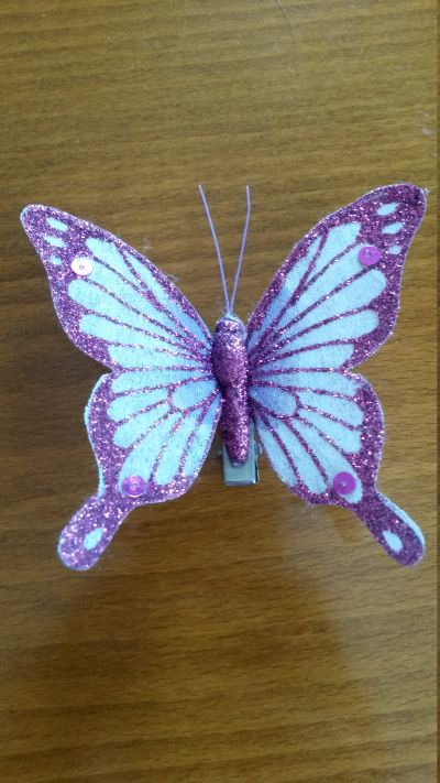 Dekorace Motýl s klipem