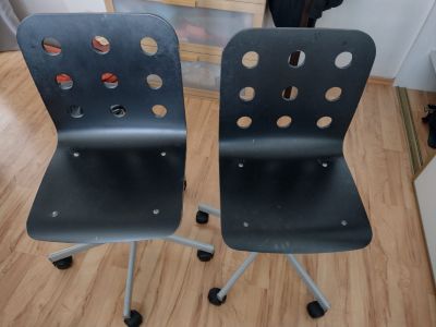 Dvě otočné židle Ikea