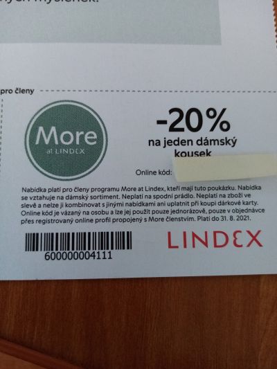 Lindex 20 % sleva