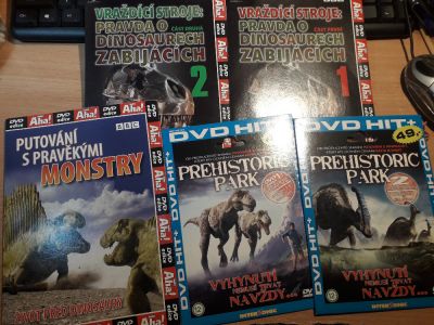 5x DVD o dinosarech