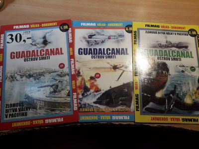 3x DVD guadalcanal - ostrov smrti