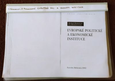 Evropské politické a ekonomické instituce