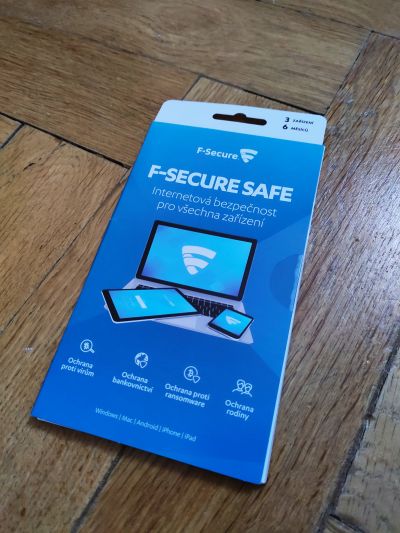 Licence F-Secure Antiviru pro 3 zařízení na 6 měsíců