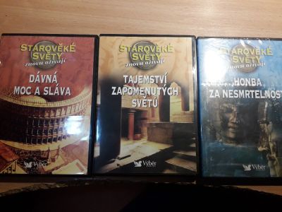 3x DVD  staroveke svety