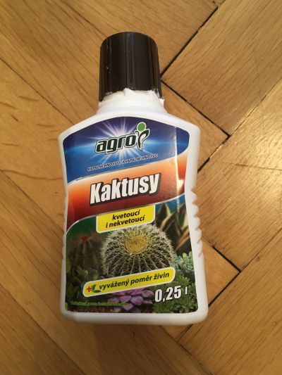 Hnojivo na kaktusy - použito 2x