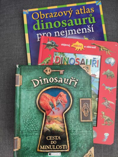 3 dětské knížky o dinosaurech