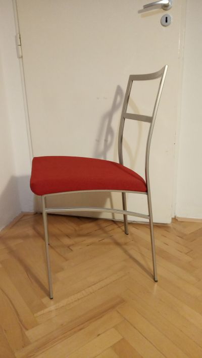 2x kovová židle